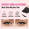 Erinde Winged Eyeliner Stamp Pen, Dual Head Rotating Eyeliner Stamp