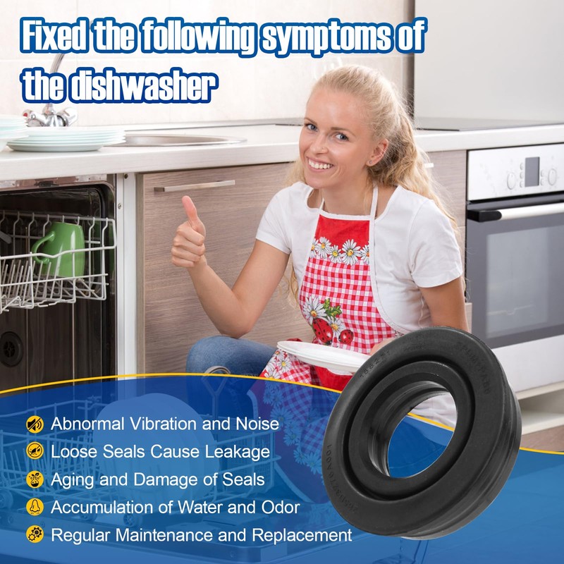 WD08X27458 Dishwasher Floating Seal Assembly for GE Hotpoint Haier DDT700SBN
