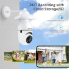 Wesecuu 2.4/5G Wireless Bluetooth Dual-Band WiFi PTZ Bulb Camera 3MP