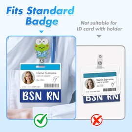 Besoar 5 Pack BSN RN Badge Buddy Card Holder - Horizontal Bachelor of Science in Nursing Accessories Blue Pink Purple Red Black Colors ID Name Identification Tags for Hospital Medical Work