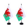 WXTWK 2 Pack National Table flag with black base (Welsh)