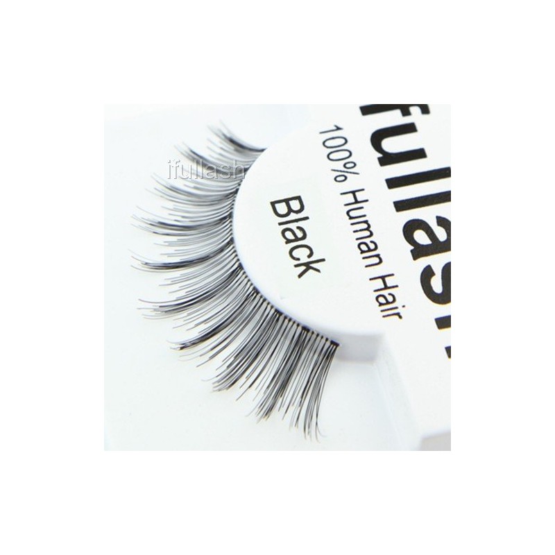 #16, 12 Pairs ifullash 100% Human Hair Eyelashes