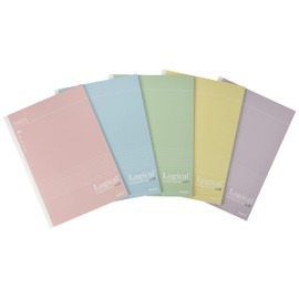 Nakabayashi Swing Logical Antibacterial Cover Notebook, Semi B5/B-Ruled/30 Sheets, Smoky Color, 5 Pack NB514B-5P