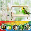 17PCS Bird Toys Parrot Swing Toys Chewing Hanging Bell Cockatiel