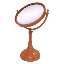 Allied Brass DM-1/2X-ASP Height Adjustable 8 Inch Vanity Top Make-Up Mirror 2X Magnification, Autumn Sparkle