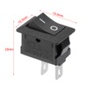 sourcing map 5PCS KCD11 AC 125V/6A 250V/3A SPST 2 Terminal