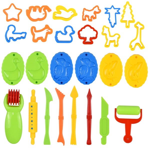 Dokpav Clay Dough Tool Kit, 26 Pcs Smart Play Dough