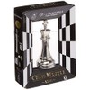 BePuzzled Hanayama Metal Cast King Chesspiece Puzzle Find Lucky Coins,