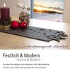 Casoro Table Runner Christmas Made of Elegant Felt in Anthracite,