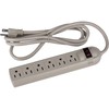 6 Outlet Power Strip with Surge Suppressor and 6 ft.
