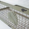 Unbranded Distressed Metal Decorative 10-1/2" Wire Tray Basket with Handles