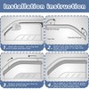 YLSCOO Window Visors Rain Guards fits 2024-2026 Hyundai Kona, Out-Channel