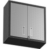 Manhattan Comfort Manhattan Comfort Fortress Floating Garage Storage Cabinet, Black/Grey