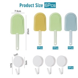 LSYYSL 3 Pieces Of Shavers And 3 Pieces Of Hooks, Pet Hair Cleaning Brush, Pet Hair Removal Brush, Pet Supplies