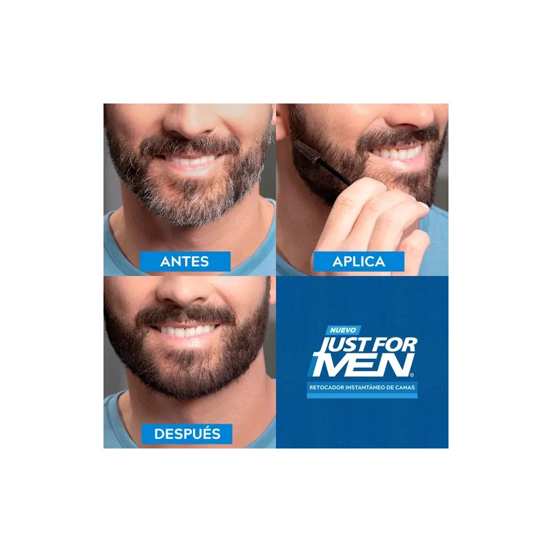 Retoque Temporal para Barba Just For Men Tinte Temporal Castaño