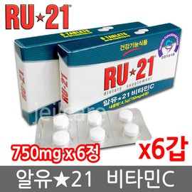 Spirit Science RU21 Vitamin C 6 pack 36 tablets/RU21/Condition/Dawn/Morning care / 알유21 비타민C 6갑 36정/RU21/컨디션/여명/모닝케어