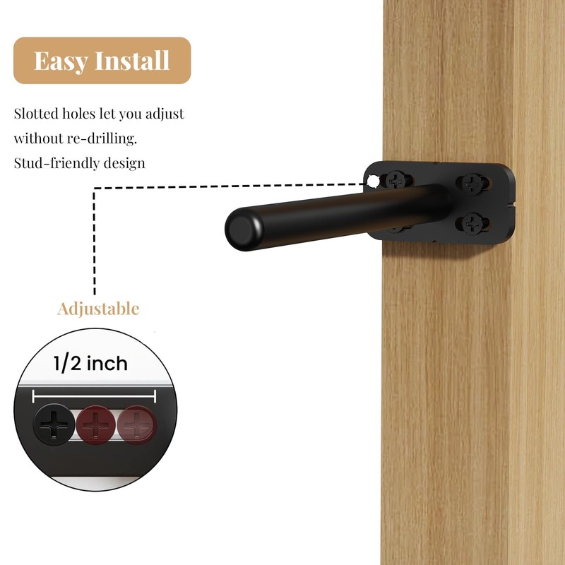8pcs Wall Shelf Brackets Heavy Duty Floating Shelf Bracket Hidden,Invisible