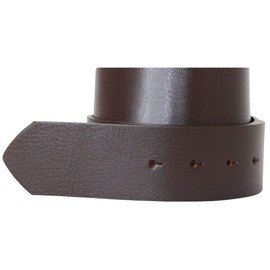 BELTINGER Interchangeable belt made of full cowhide leather without buckle, 5 cm, press stud belt for men and women, 50 mm, wide leather belt, brown, 90 cm (Gesamtlänge 105 cm)