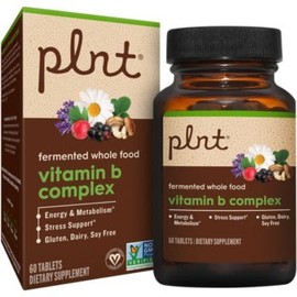 Fermented Whole Food Vitamin B Complex - Energy, Metabolism, & Stress Support (60 Tablets)