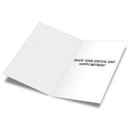 Prime Greetings - Tarjeta de cumpleaños divertida para perro con Labrador Retriever, hecha en Estados Unidos, respetuosa con el medio ambiente, con sobre de alta calidad, 5 x 7.8 pulgadas, empaquetado en sobres protectores