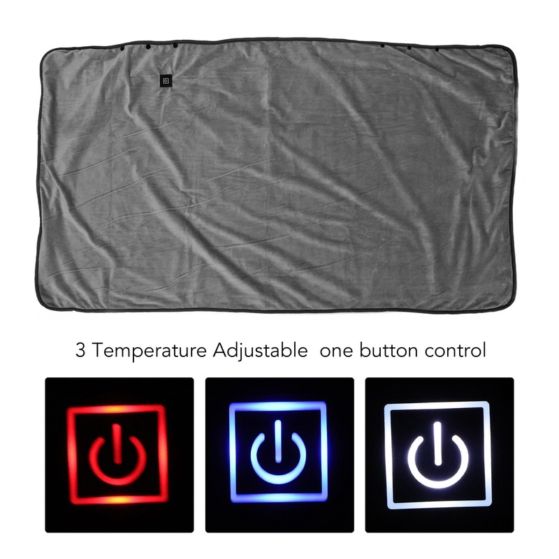 USB Heated Shawl 3 Temperature Adjustable Soft Comfortable Electric Heated
