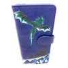 Shag Wear Medieval Dragons Large Fantasy Wallet for Women Vegan Faux Leather Navy Blue 7", Blue, Large, Modern