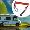 BOXOB Spring Breakaway Coiled Cable Strap, Trailer Brake Away Cable