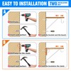 Pisman Adjustable Closet Rod Bracket Heavy Duty,Shelf Bracket with Rod