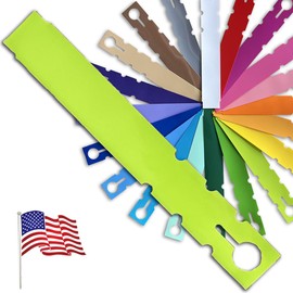 TAGKRAFTERS 7" x 1" Lime - 500 Pcs - Plastic Plant Tags and Labels - Wrap Around Thermal Plastic - Nursery Garden Tree Labels | Made in The USA |