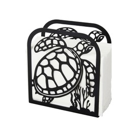 SUPERDANT Napkin Holder for Tables Sea Turtle Iron Napkin Holder Freestanding Napkin Dispenser Tabletop Tissue Stand Rustic Cloth Napkins Holders for Kitchen Farmhouse Restaurants Hotel