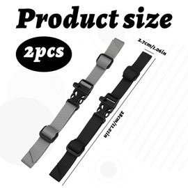 Chest Strap for Backpack,2PCS Backpack Straps,Adjustable Backpack Chest Strap,Children-Non-Slip Quick Release Chest Strap Suitable for School Backpack,Hiking,Jogging,Cycling(Black and Grey)