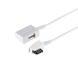 S-Conn TAE Extension TAE-F Male / Female 4-Core 3 m White