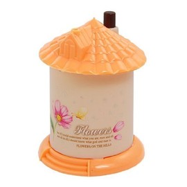 Water & Wood House Style Automatic Plastic Toothpicks Holder Box Orange