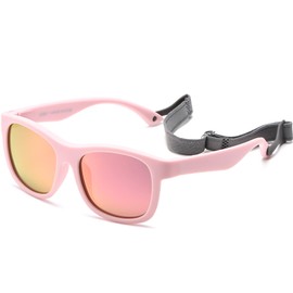 Musivon Baby Sunglasses 6 Months - 2.5 Years, Toddler Sunglasses for Kids Infant Boys Girl Flexible Frame with Strap