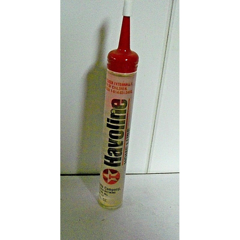 Texaco Havoline Oil Handy Oil can tube NOS Vintage Rare