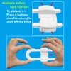 LRANFOW U-Shaped Baby Proof Cabinet Locks No Drilling Required, Adjustable