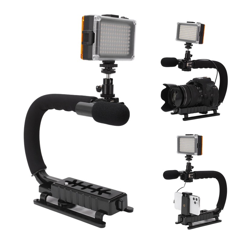 DV Bracket Stabilizer Kit Professional Handheld Video Stabilizer Grip with