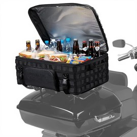 KEMIMOTO Motorcycle Luggage Rack Cooler Bag 53L Travel Luggage Bag Compatible with Touring Road King Street Glide Road Glide Trike Motorcycles Tear-Resistant Camping Picnic Travel