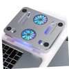 Tofficu Height Adjustable Notebook Cooler with Dual Fans Ventilated Laptop