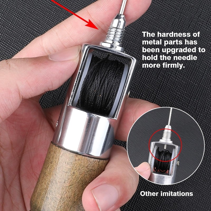Sewing Awl Leather Shoe Repair Tool,Automatic Lock Stitching Sewing Awl