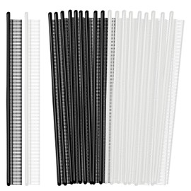 BAILY CHEER Micro Fasteners for Micro Tagging Gun, 2400 Pcs 0.17inch Fasteners for Fine Tag Gun, Stitch Gun Fasteners 1200 Black & 1200 Transparent Fasteners for Micro Clother Gun(NOT for Standard)