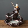 Zwenjuan Waterfall Backflow Incense Burner, Ceramic Incense Holder Backflow Incense