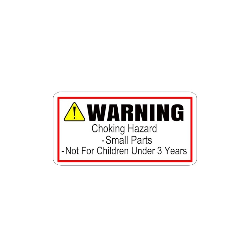 260 x Choking Hazard Warning Stickers - Suffocation Hazard -