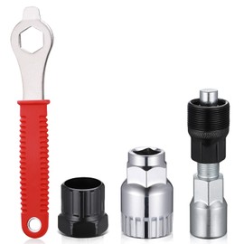 Amusingtao Bike Chain Removal Tool Kits Include 15cm Wrench Crank Extractor Bottom Bracket Tool Flywheel Tool Bike Crank Puller Tool Set