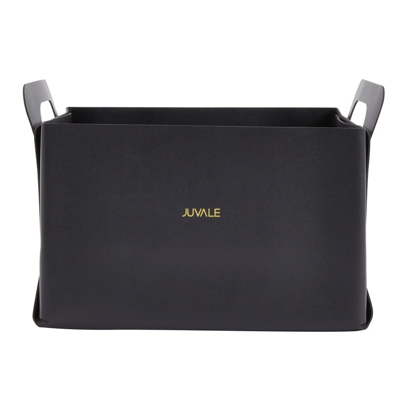 Juvale Foldable Faux Leather Cube Storage Bins - Collapsible Cube