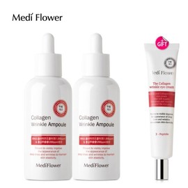 Mediplant 메디플라워 콜라겐 주름개선 앰플 100mlx2개+콜라겐 아이크림 증정 Mediplip Collagen Wrinkle Improvement Ampoule 100ml x 2 + Collagen Eye Cream Gift