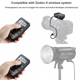 Godox TR Series 2.4G Wireless Timer Remote Control Camera Shutter Remote(Tramsmitter & Receiver) 6 Timer Settings 32 Channels 100M Control Distance with TR-N3 Shutter Cable Replacement for Nikon D750/D610/D600/D7500/D7200/D7100/D7000/D5600/D5500/D5300/D5