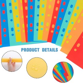 ZKSXOA 20 Piece Dividers for A4 Folders, 11 Holes Folder Dividers Folder Index Dividers Dividers Dividers Colourful Ring Binder Index for Folder Organisation