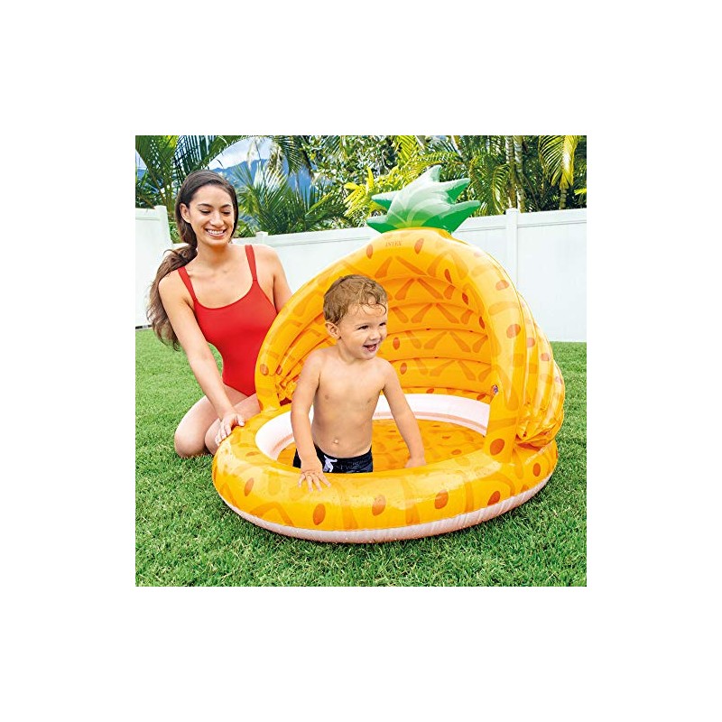 Intex Pineapple Baby Pool, 40in x 37in, for Ages 1-3
