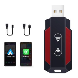 Hizpo Android Auto Wireless Apple Carplay Dongle With Wifi Bluetooth Connection In Car
